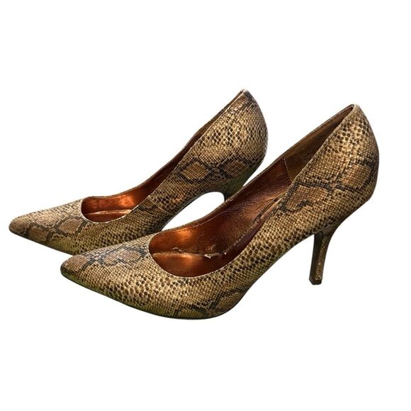 Rampage metallic snakeskin heels size 8.5 - Picture 2 of 11